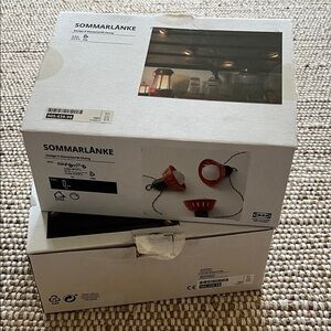 IKEA SOMMARLANKE Festive String Lights with Red Hues